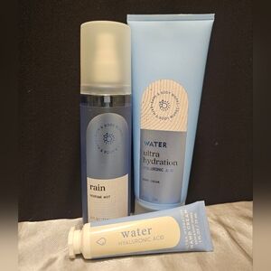 NEW Bath And Body Works Rain And Water Trio